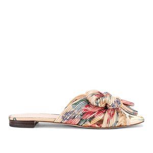 LOEFFLER RANDALL DAPHNE SANDALS IN BUTTER MULTI FLORAL